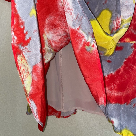 Whistles 100% silk flowery dress - Picture 4 of 13